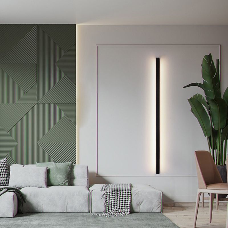 Minimalist LED Linear Wall Lamp | Modern Metal & Acrylic Fixture | 23.6–47.2 in | Brick by Brick