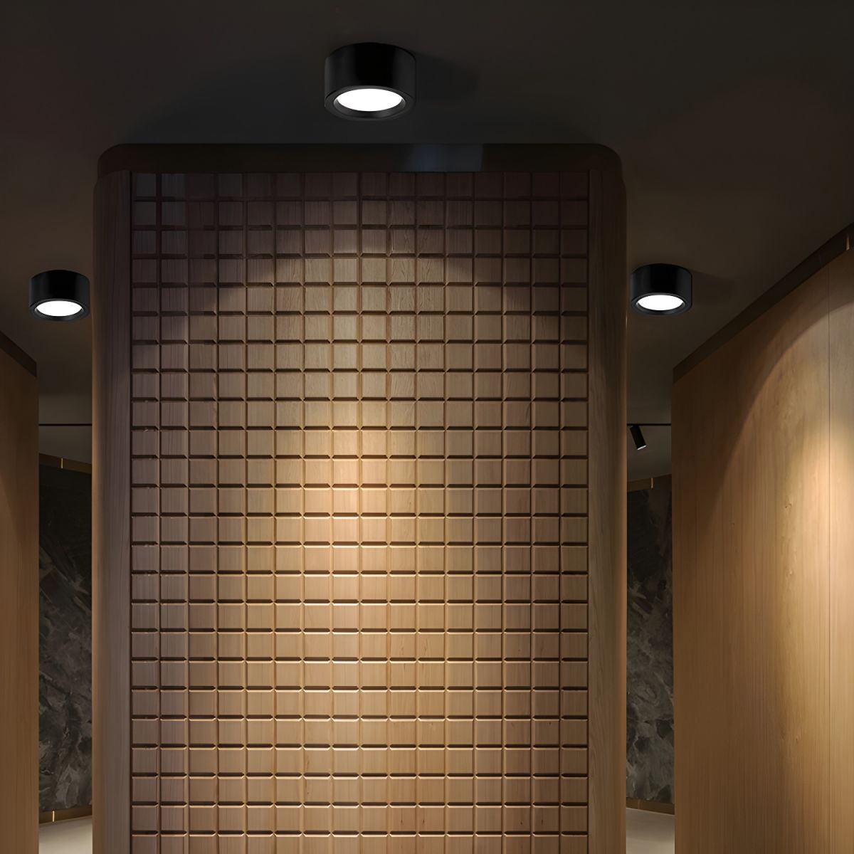 Nordic Flush Ceiling Light | 2.75×3.93–7.08 in | Minimalist Iron LED Fixture | Brick by Brick