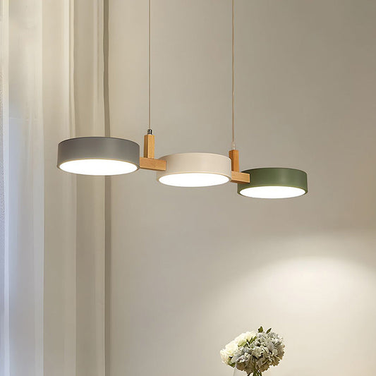Contemporary Metal Cylinder Pendant Light | 30.3×7.87 in | Nordic Multi-Light Fixture | Brick by Brick