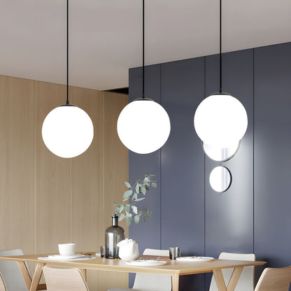 Glass Pendant Light |E27/E26 | Minimalist Single Head Design | Modern Indoor Lighting | Brick by Brick