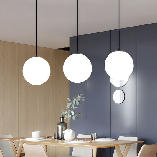 Glass Pendant Light |E27/E26 | Minimalist Single Head Design | Modern Indoor Lighting | Brick by Brick