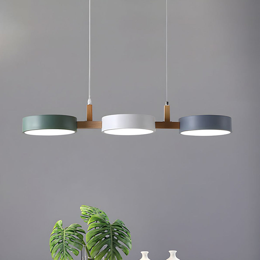 Contemporary Metal Cylinder Pendant Light | 30.3×7.87 in | Nordic Multi-Light Fixture | Brick by Brick
