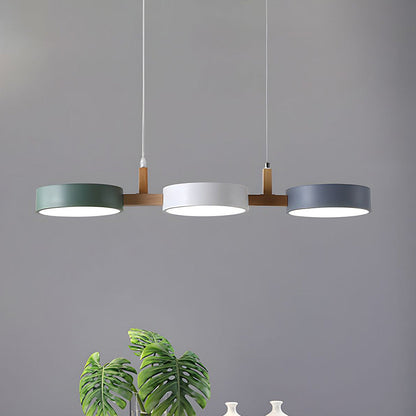 Contemporary Metal Cylinder Pendant Light | 30.3×7.87 in | Nordic Multi-Light Fixture | Brick by Brick