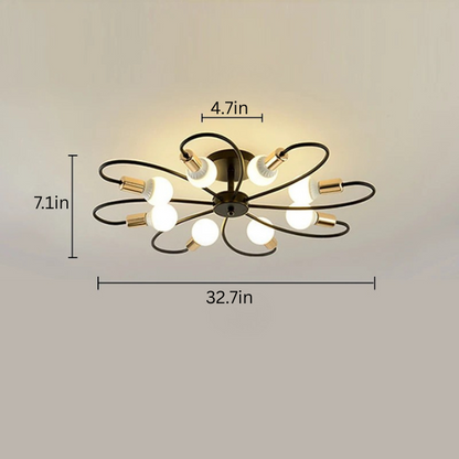 Modern Industrial Ceiling Lamp | L19.69-32.68 in | E27 Pendant Light | Retro Iron Chandelier | Brick by Brick