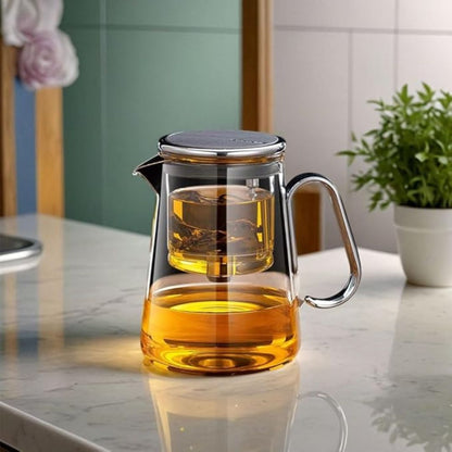 Magnetic Glass Teapot | 700ml | Precision Tea Maker | Borosilicate Glass & Stainless Steel | Brick by Brick