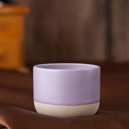 Vintage Ceramic Coffee Mug | 100 - 230 ml | Rustic Stoneware Design | Dishwasher Safe | Brick by Brick