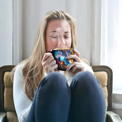 Mineral Crystal Coffee Mugs | Gemstone Texture Glass | Height 2.95 in | 355–444 ml | Brick by Brick