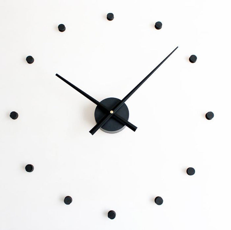 Contemporary Wall Clock | 16.5 in | Minimalist Red Dot Design | Modern Wall Décor Accent | Brick by Brick