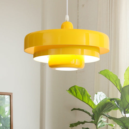 Bauhaus Style Iron Pendant Light | 8.27×13.78 in | Modern Mid-Century Hanging Fixture | Brick by Brick