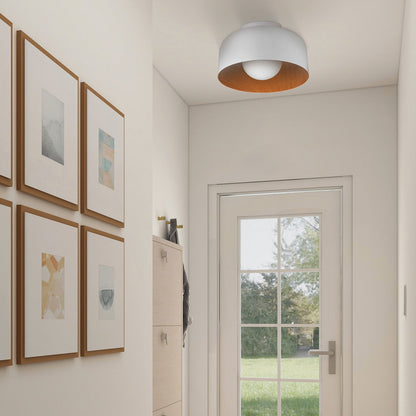 Minimalist Flush Mount Ceiling Light | D8.66 in × H5.12 in | Modern LED Fixture | Brick by Brick