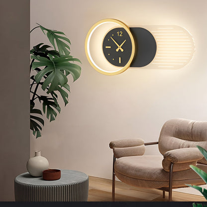 Wall Clock | Led Light | Silent Movement | Ambient Glow | Creative Modern Design