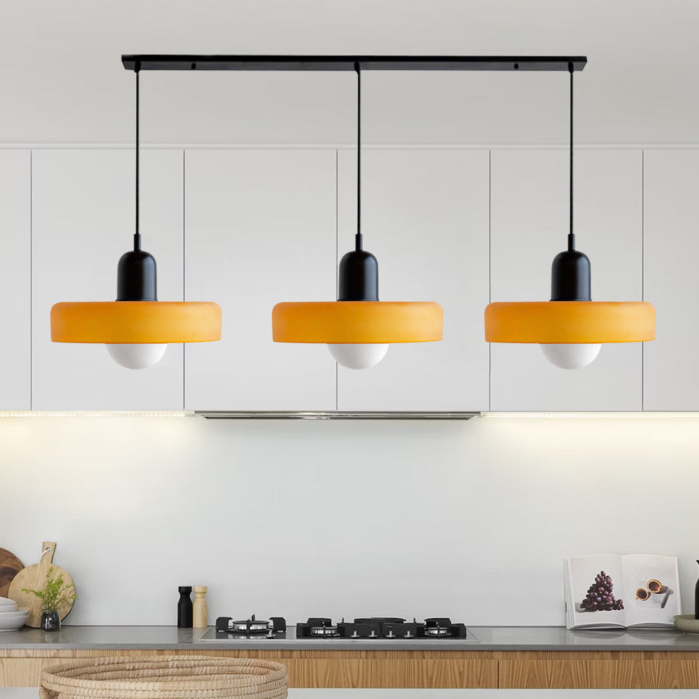 3-Light Glass Chandelier | 59.06 x 38.98 in | Contemporary Ceiling Fixture | Elegant Home Décor Lighting | Brick by Brick