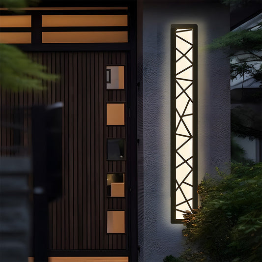 Outdoor Waterproof Wall Light | 15.7–59 x 3.1 in | LED IP65 Long Iron & Acrylic Exterior Fixture | Brick by Brick