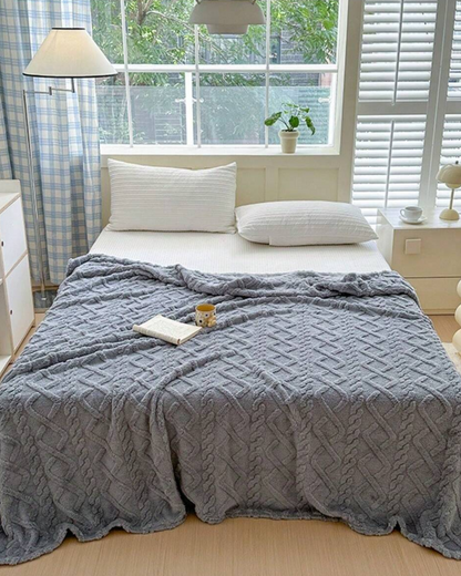 CozyNest Throw Blanket | Ultra-Soft Faux Sheepskin | Lightweight All-Season Comfort | Brick by Brick