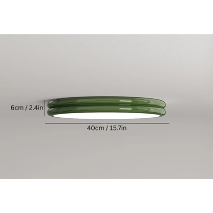 Bauhaus Green Ceiling Lamp | 11.8 - 19.7 in | Round Mid-Century LED Light | Colorful Decorative Lighting | Brick by Brick