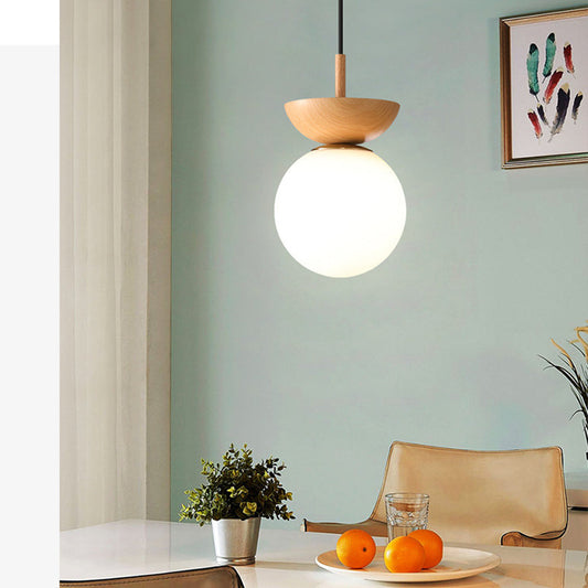 Decorative Glass Pendant Lamp | 6.29 x 10.62 in | Modern Hanging Light | Clear Glass Shade | Adjustable Cord | Brick by Brick
