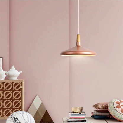 Nordic Macaron Pendant Light | Wooden Accent | Minimalist Charm | D7.09"-15.35" | Brick by Brick