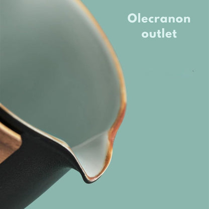 Travel Tea Set | 3.42 x 4.96 in | Ceramic Nested Pot & Cups | Bamboo Handle Design | Brick by Brick