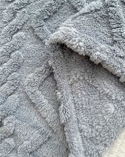CozyNest Throw Blanket | Ultra-Soft Faux Sheepskin | Lightweight All-Season Comfort | Brick by Brick