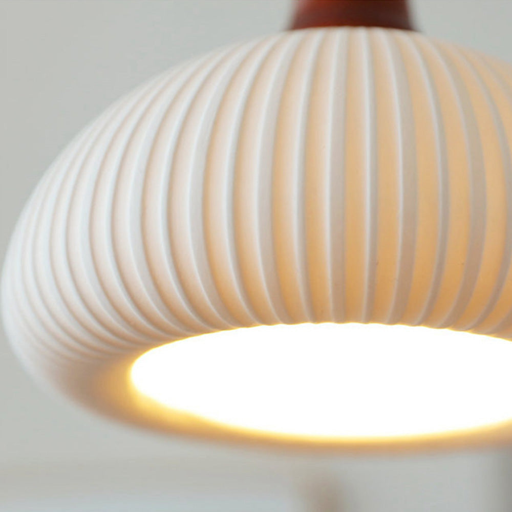 Ceramic Pendant Light | D5.91-9.06 in | Rustic Hanging Lamp | Cozy Home Lighting | Brick by Brick