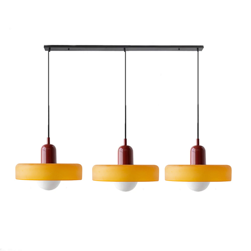 3-Light Glass Chandelier | 59.06 x 38.98 in | Contemporary Ceiling Fixture | Elegant Home Décor Lighting | Brick by Brick