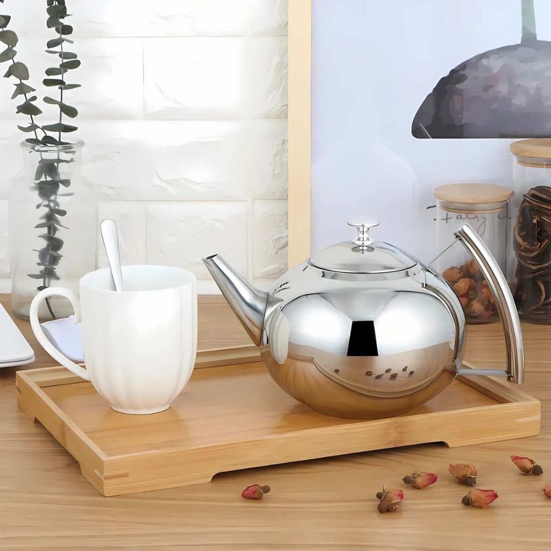 Stainless Steel Tea Kettle | 1L - 2L | Fast Boil Induction Base | Ergonomic Handle | Brick by Brick