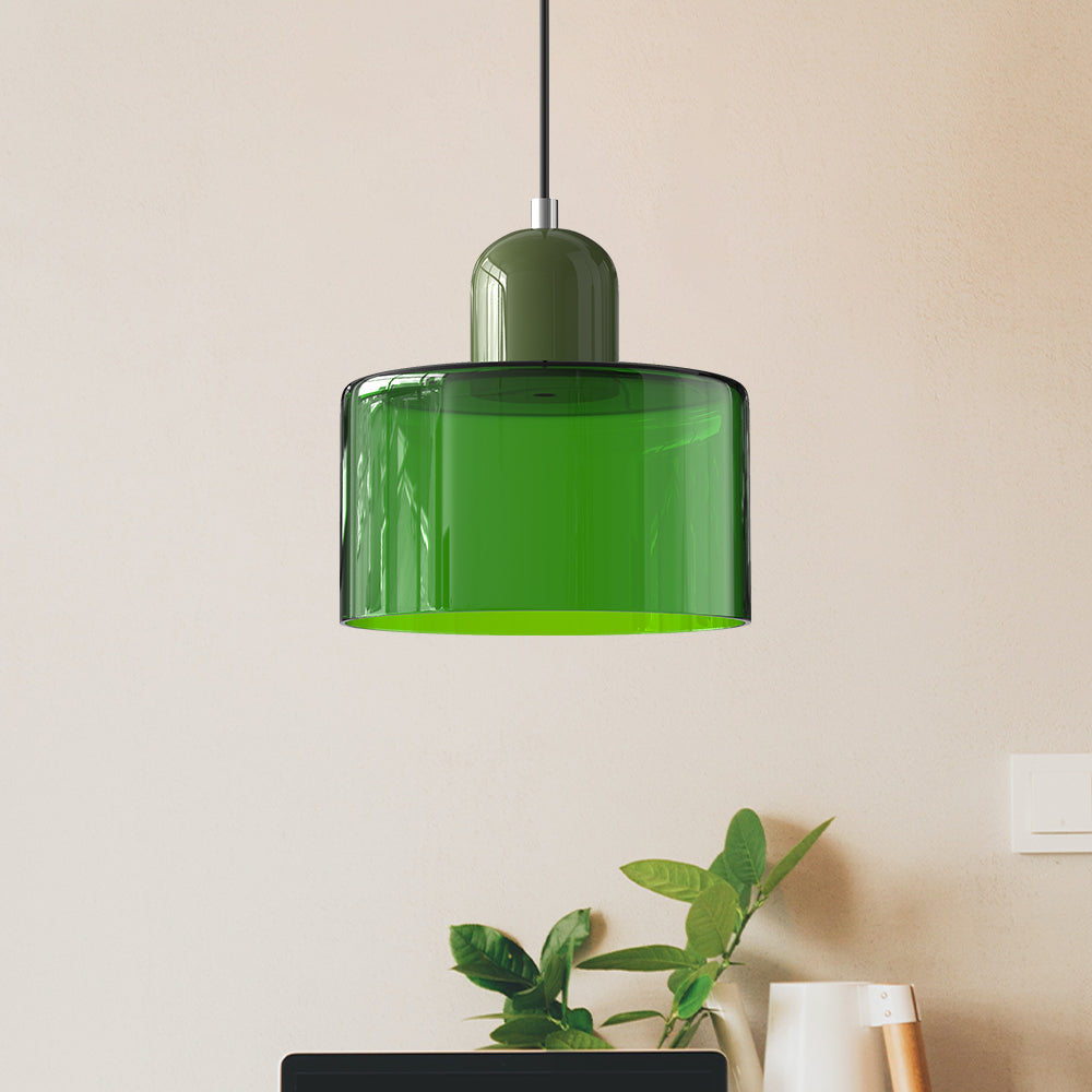 Bauhaus Glass Pendant Light | Modern Globe Design | Adjustable Ceiling Lamp | Brick by Brick