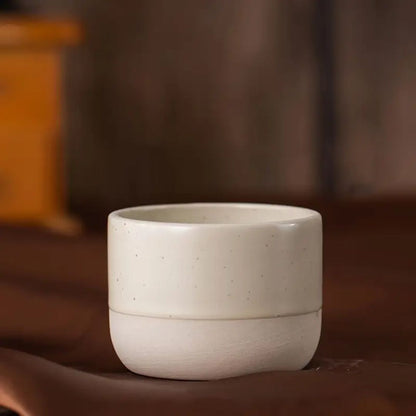 Vintage Ceramic Coffee Mug | 100 - 230 ml | Rustic Stoneware Design | Dishwasher Safe | Brick by Brick