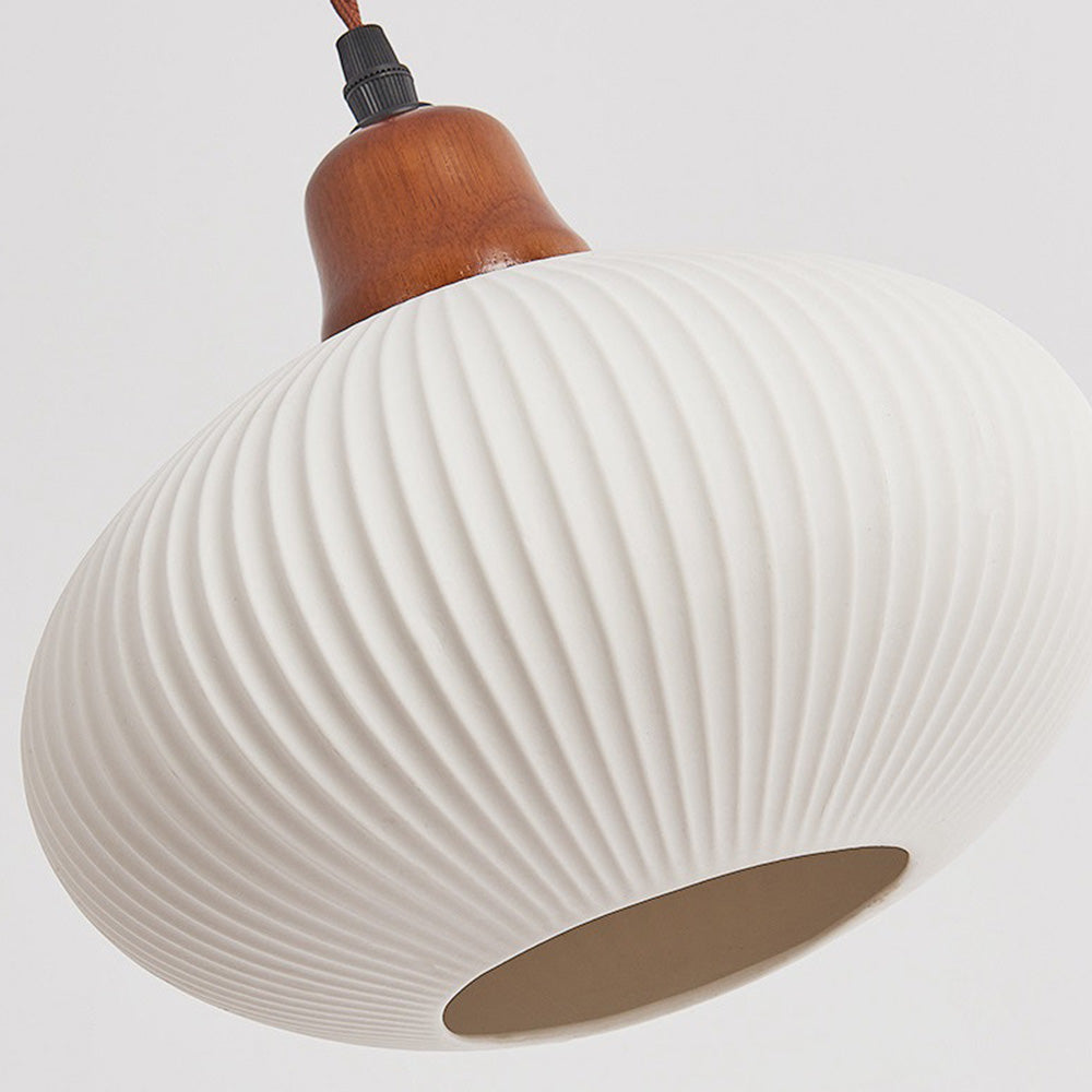 Ceramic Pendant Light | D5.91-9.06 in | Rustic Hanging Lamp | Cozy Home Lighting | Brick by Brick