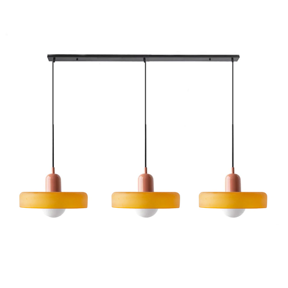 3-Light Glass Chandelier | 59.06 x 38.98 in | Contemporary Ceiling Fixture | Elegant Home Décor Lighting | Brick by Brick