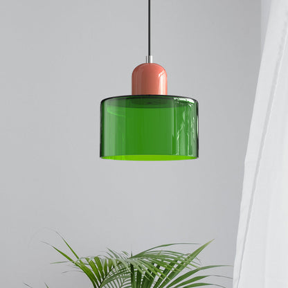 Bauhaus Glass Pendant Light | Modern Globe Design | Adjustable Ceiling Lamp | Brick by Brick