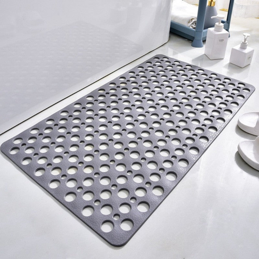 Anti-Slip Shower Mat | Rectangular PVC Bath Safety Mat with Drain Holes for Bathroom | Brick by Brick