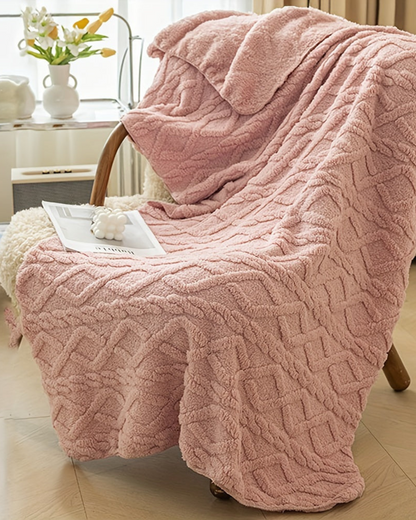 CozyNest Throw Blanket | Ultra-Soft Faux Sheepskin | Lightweight All-Season Comfort | Brick by Brick