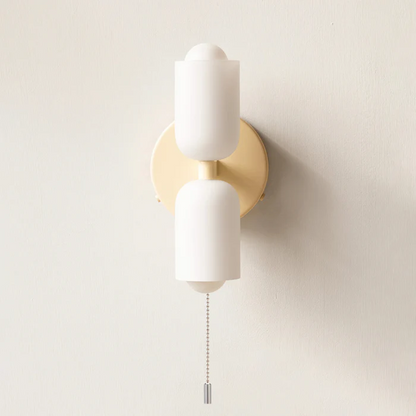 Double‑Head Wall Sconce | Unisex Metal & Acrylic Dual‑Light | Brick by Brick