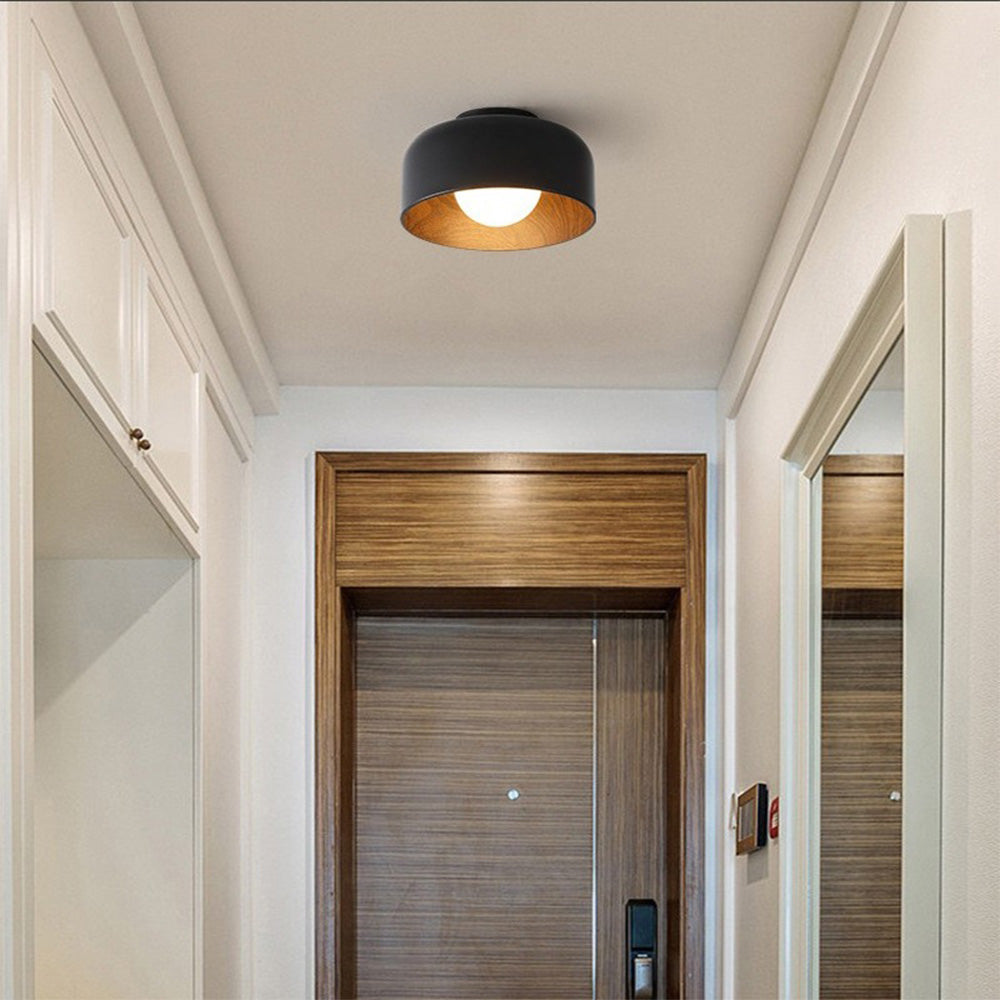 Minimalist Flush Mount Ceiling Light | D8.66 in × H5.12 in | Modern LED Fixture | Brick by Brick