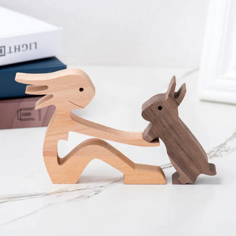 Wooden Animal Figurines | 100% Renewable Wood | Handcrafted Eco-Friendly Décor | Brick by Brick