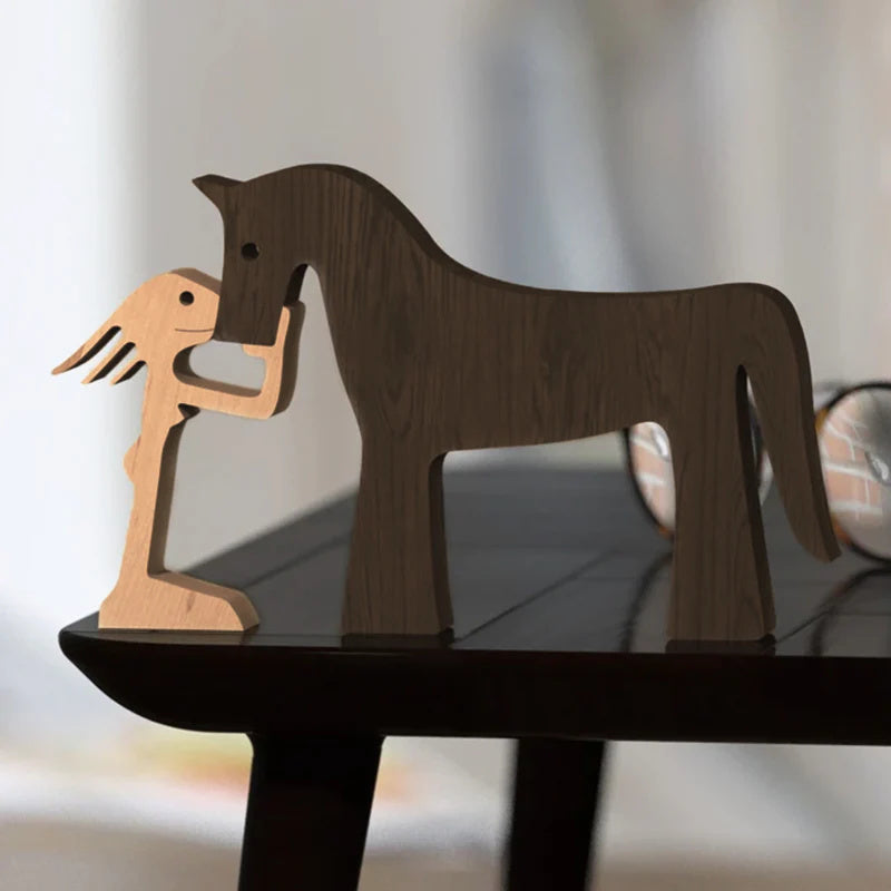 Wooden Animal Figurines | 100% Renewable Wood | Handcrafted Eco-Friendly Décor | Brick by Brick