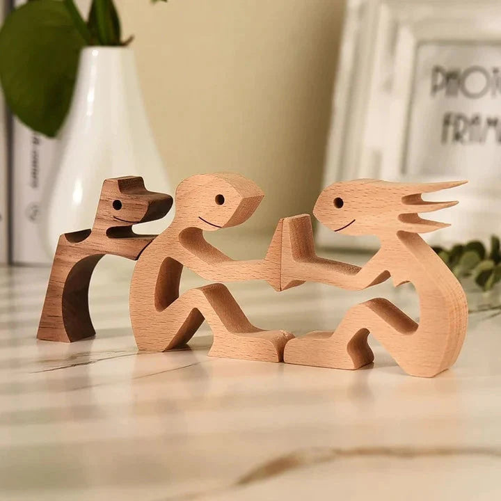 Wooden Animal Figurines | 100% Renewable Wood | Handcrafted Eco-Friendly Décor | Brick by Brick
