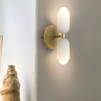Double‑Head Wall Sconce | Unisex Metal & Acrylic Dual‑Light | Brick by Brick