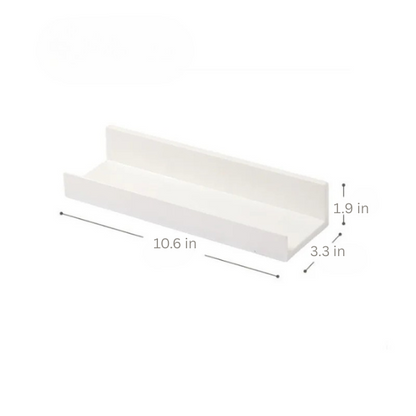 Self Adhesive Wall Shelf | 11.8 x 4.3 x 2.8 in | Multifunction No-Drill Storage Rack | Space-Saving Organizer | Brick by Brick