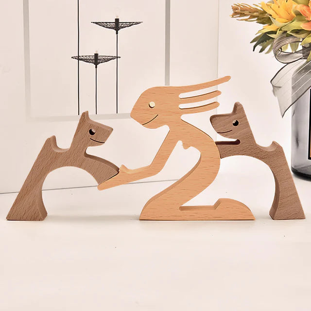 Wooden Animal Figurines | 100% Renewable Wood | Handcrafted Eco-Friendly Décor | Brick by Brick