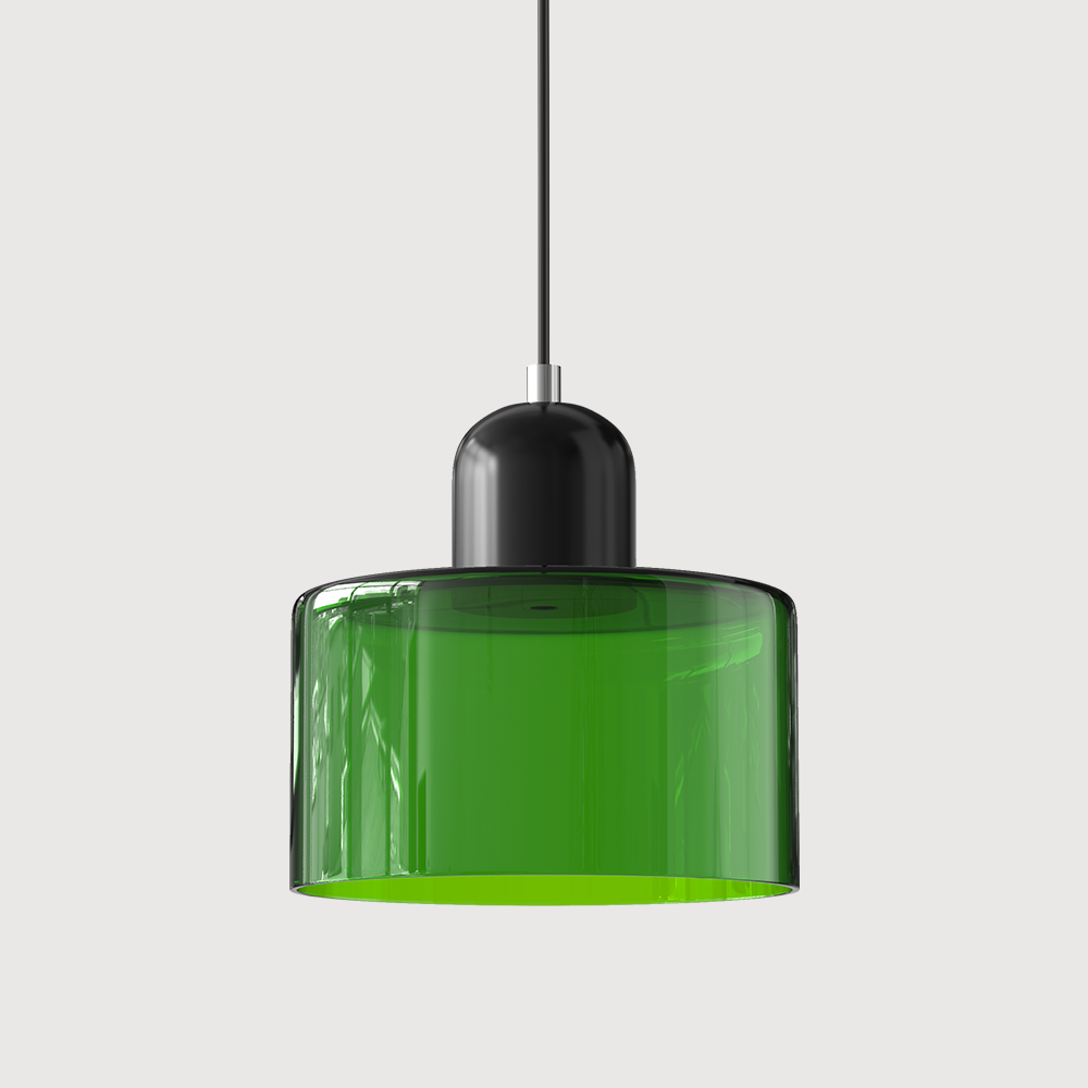 Bauhaus Glass Pendant Light | Modern Globe Design | Adjustable Ceiling Lamp | Brick by Brick