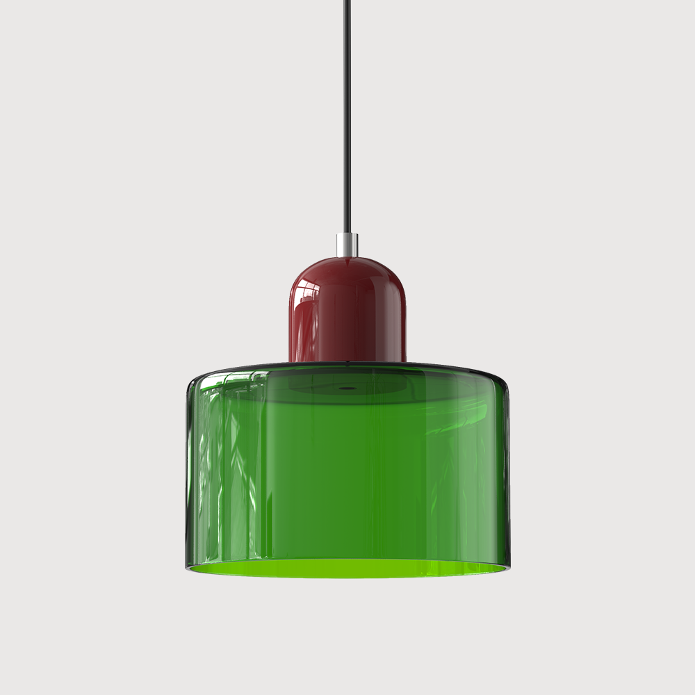 Bauhaus Glass Pendant Light | Modern Globe Design | Adjustable Ceiling Lamp | Brick by Brick