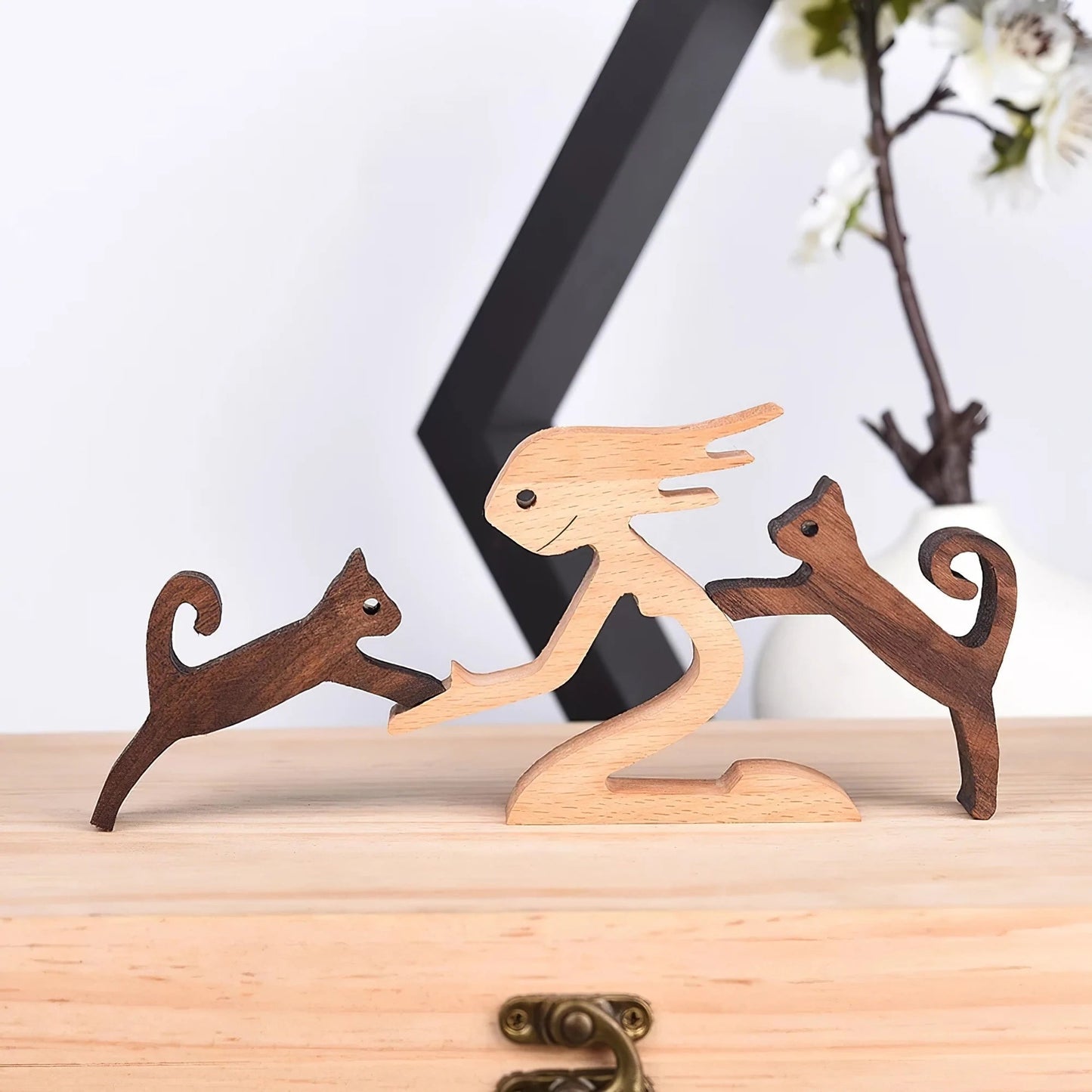 Wooden Animal Figurines | 100% Renewable Wood | Handcrafted Eco-Friendly Décor | Brick by Brick