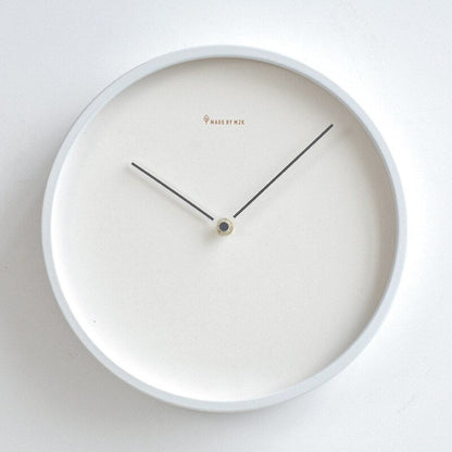 Minimalist Wall Clock | 9.8 in or 11.8 in | Nordic White Wood Design | Silent Modern Timepiece | Brick by Brick