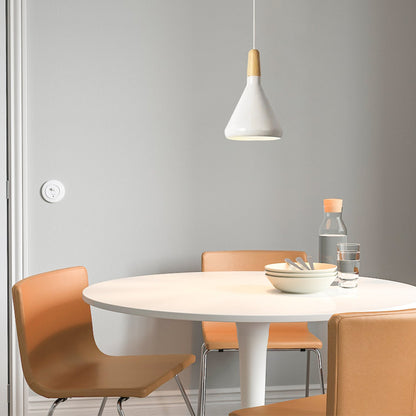 Nordic Macaron Pendant Light | Wooden Accent | Minimalist Charm | D7.09"-15.35" | Brick by Brick