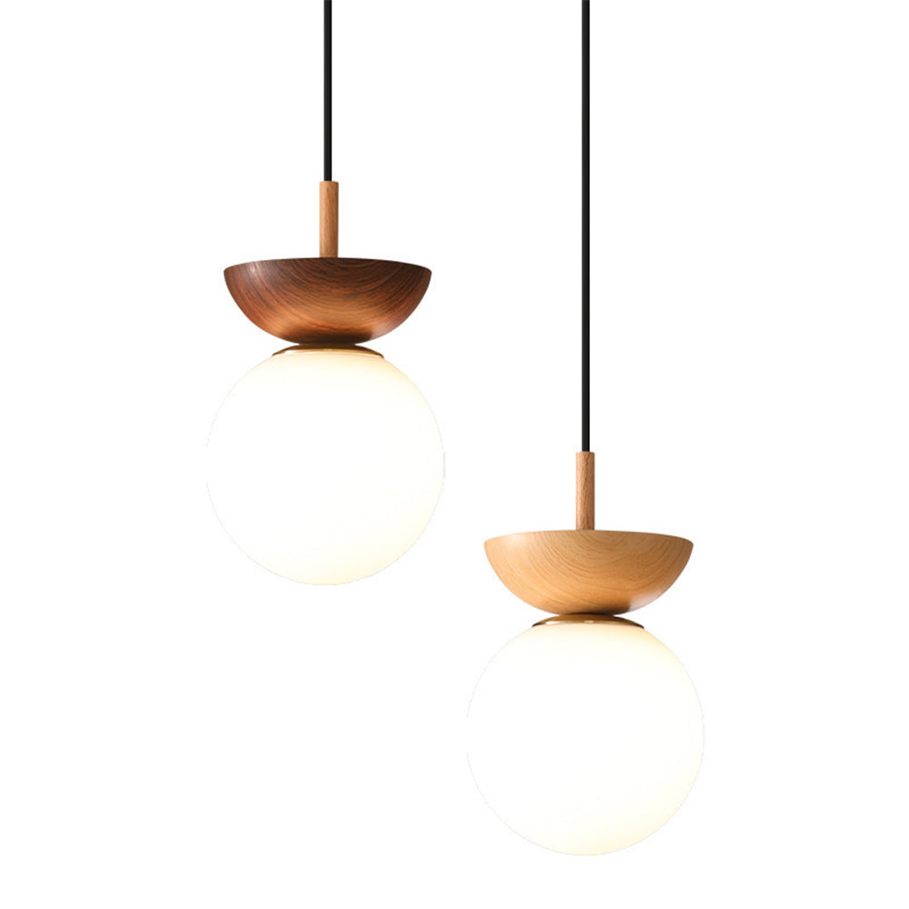 Decorative Glass Pendant Lamp | 6.29 x 10.62 in | Modern Hanging Light | Clear Glass Shade | Adjustable Cord | Brick by Brick