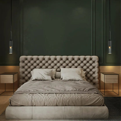 Industrial Black Glass Pendant Light | D 2.7 in | Metal Frame & Glass Shade | Adjustable Height | Brick by Brick