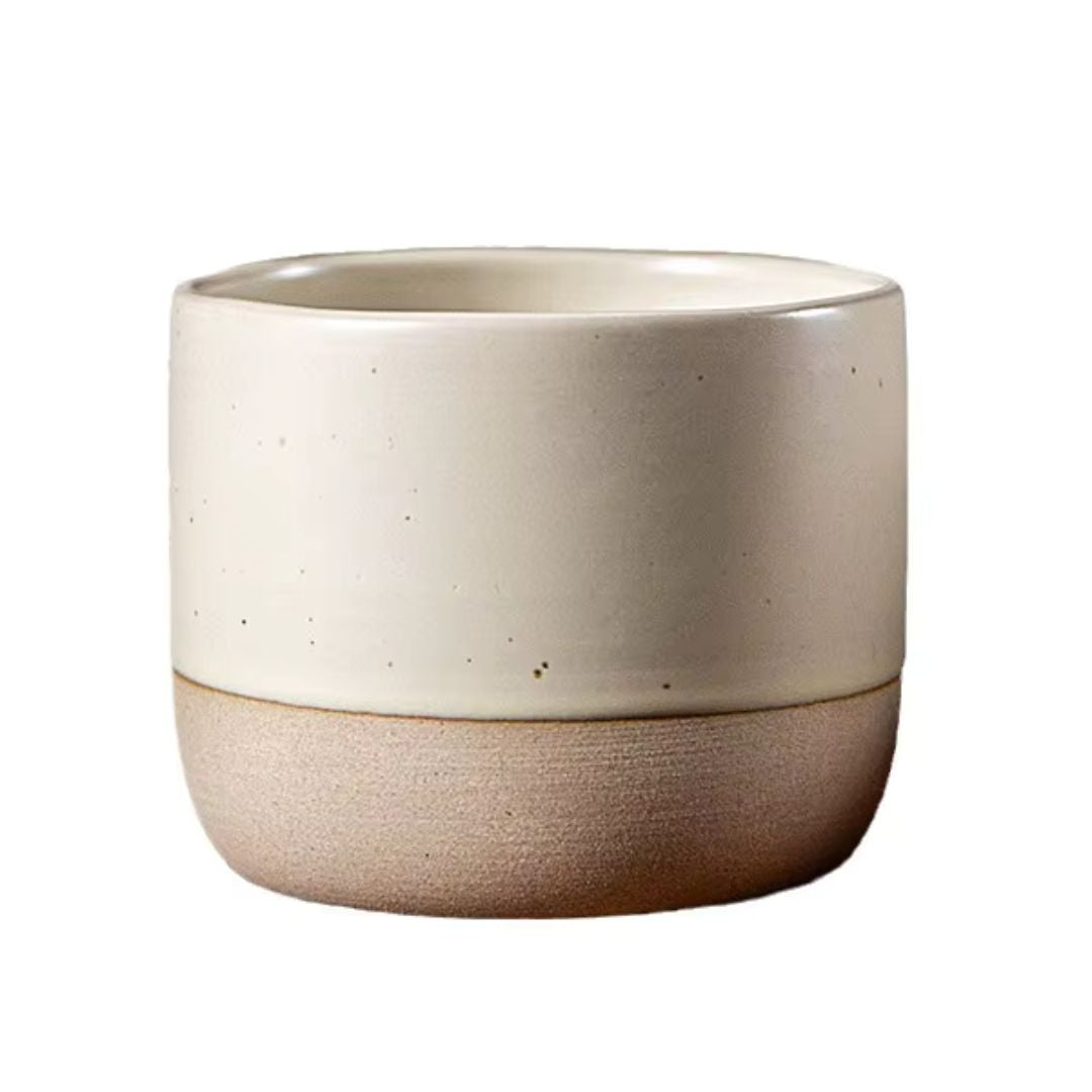 Vintage Ceramic Coffee Mug | 100 - 230 ml | Rustic Stoneware Design | Dishwasher Safe | Brick by Brick