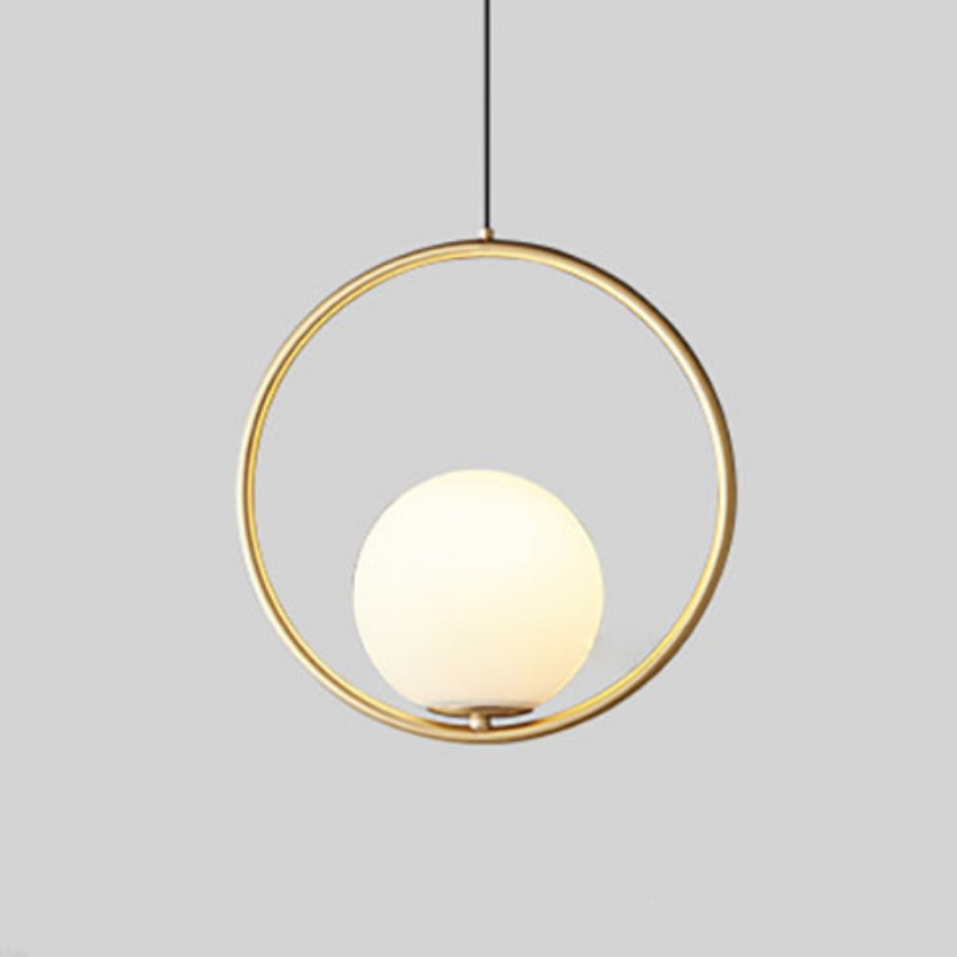 Scandinavian Pendant Lamp | 15.7 x 7.8 in | Metal & Glass | Elegant Warm Illumination | Brick by Brick